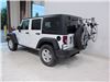 2016 jeep wrangler unlimited  frame mount - anti-sway dual arm thule spare me 2 bike rack tire folding arms