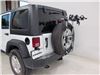 2016 jeep wrangler unlimited  frame mount - anti-sway dual arm thule spare me 2 bike rack tire folding arms
