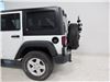 2016 jeep wrangler unlimited  frame mount - anti-sway folding thule spare me 2 bike rack tire dual arms