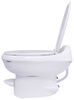 low height round thetford aqua-magic style plus rv toilet - profile bowl white ceramic