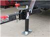 0  car hauler enclosed trailer utility swivel jack topwind round snap ring w/ footplate - bolt on black 10-1/2 inch travel 2k