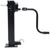 etrailer trailer jack car hauler enclosed 5th wheel gooseneck utility weld-on square 2-speed w/ crank - drop leg spring return sidewind 25-7/8 inch lift 10k