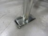 0  trailer jack etrailer enclosed utility weld-on round pipe mount swivel w/ footplate - weld on zinc topwind 10-3/4 inch travel 3k