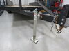 0  car hauler enclosed trailer utility pipe mount weld-on round swivel jack w/ footplate - weld on zinc topwind 15 inch travel 3k