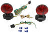 Heavy Duty Magnetic Tow Lights - 20' Wiring Harness with 4-Way Flat Trailer Connector Magnetic Mount TL21RK