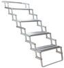 truck camper pull-out step torklift glowstep scissor steps - 4 aluminum 18 inch wide 375 lbs