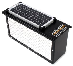 TorkLift PowerArmor Solar Locking Battery Box - 6V and 12V Batteries - Diamond Plate Aluminum - TLA7712RS