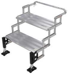 TorkLift GlowStep Camper Scissor Steps w/ Landing Gear - 2 Steps - 20" Wide - 375 lbs - TLA7802-8000