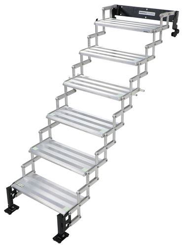 TorkLift GlowStep Stow N' Go Scissor Steps w/ Landing Gear - 6 Steps ...