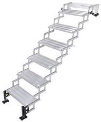 TorkLift GlowStep Stow N' Go Scissor Steps w/ Landing Gear - 6 Steps - 325 lbs - White Bracket - TLA7846