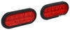 tail lights stop/turn/tail optronics fleet led trailer w/ grommets - stop turn submersible oval qty 2