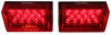 tail lights license plate rear reflector side stop/turn/tail led combination light kit for trailers under 80 inch wide - submersible driver and passenger