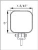 exterior lights flood beam dimensions