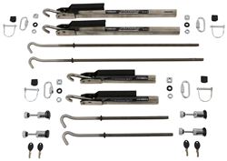 TorkLift Locking FastGun Turnbuckles for Bed-Mounted and Frame-Mounted Tie-Downs - Polished - Qty 4 - TLS9526-27-LK