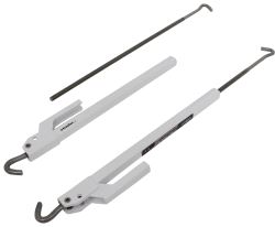 TorkLift FastGun Turnbuckles for Frame-Mounted Camper Tie-Downs - Stainless - Bright White - Qty 2 - TLS9530