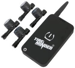 TireMinder Smart TPMS for RVs and Trailers w Signal Booster - Bluetooth - 4 Flow Through Sensors - TM26FR