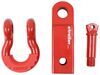 shackle with shank trimax hitch for 2 inch receivers - 10 000 lbs red