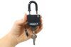 universal application padlock trimax laminated steel padlocks - 5/16 inch shackle qty 3