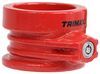 trimax king pin lock for 5th wheel trailers - collar style hardened steel red