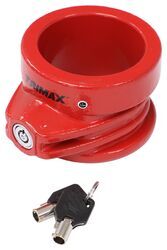 Trimax King Pin Lock for 5th Wheel Trailers - Collar Style - Hardened Steel - Red - TMX36RR