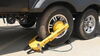 0  trailer wheel lock trimax heavy duty adjustable with padlock - 10 inch 18 wheels