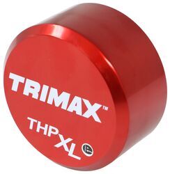 Trimax Puck Lock for Trailer Door Hasps - 3/8" Shackle - Aluminum - Red - TMX46RR