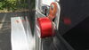 0  hidden padlock 3/8 inch diameter trimax puck lock for trailer door hasps - shackle aluminum red