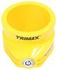 trimax king pin lock for 5th wheel trailers - collar style hardened steel yellow