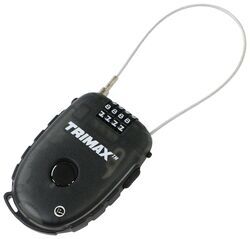 Trimax Combination Lock with Retractable Cable - 3' Long - 5/8" Diameter - TMX62VR