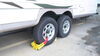 0  wheel chock steel trimax trailer and lock - 7 inch to 11-1/4 wide tires