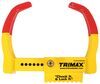 wheel chock single trimax trailer and lock - 6 inch 10-1/2 wide tires