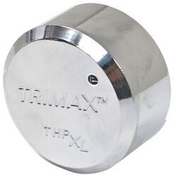 Trimax Puck Lock for Trailer Door Hasps - 3/8" Shackle - Steel - Chrome - TMX88ZR