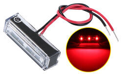 LED Boat Accent Light - 45 Degree - Waterproof - 240 Lumens - Red LEDs - Clear Lens - TN22FR