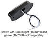 0  boat lights mounting cover for 45-degree tecniq led accent light - black