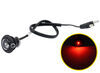 clearance lights side marker mini clearance/side light w grommet - submersible red led clear lens 0.156 inch bullet