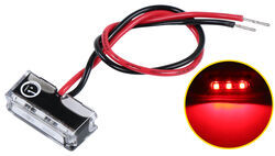 Mini Rectangular LED Boat Accent Light - Waterproof - 120 Lumens - Red - Clear Lens - TN39FR