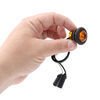 tecniq trailer lights clearance 1 inch diameter mini clearance/side marker light w/ grommet - submersible amber led/lens 0.156 barrel