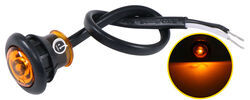 Mini Clearance/Side Marker Light w/ Grommet - Submersible - Amber LED - Amber Lens - 9" Pigtail - TN72RR
