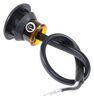 clearance lights 1 inch diameter mini clearance/side marker light w/ grommet - submersible amber led lens 9 pigtail