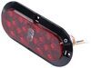 tail lights tecniq led trailer light - stop turn and reverse oval red clear lens