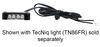 0  boat lights horizontal mounting cover for tecniq dragon led light - black