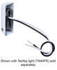 0  boat lights vertical mounting cover for tecniq mini led accent light - white