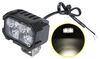 work lights spot beam steelhead led light - 750 lumens 3 inch wide black aluminum 12v/24v