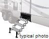 truck camper 5 steps torklift glowstep scissor w/ landing gear - 20 inch wide 300 lbs