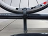 2007 toyota rav4  fork mount 9mm 15mm thru-axle 20mm kuat trio roof bike rack - clamp on aluminum black and polished chrome