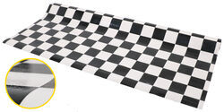 Checkerboard Vinyl Flooring - Black and White - 12' Long x 8'4" Wide - TS29FR
