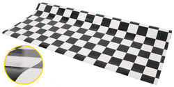 Checkerboard Vinyl Flooring - Black and White - 65 to 67 Mil - 18' Long x 8'4" Wide - TS56FR