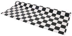 Checkerboard Vinyl Flooring - Black and White - 24' Long x 8'4" Wide - TS36FR