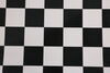 checkerboard 96 square feet vinyl flooring - black and white 12' long x 8'4 inch wide