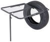 tire-mount table folding tailgater tire - 29 inch long x 23 wide black powder coated steel